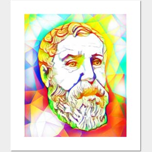 Hero of Alexandria Colourful Portrait | Hero of Alexandria Artwork 11 Posters and Art